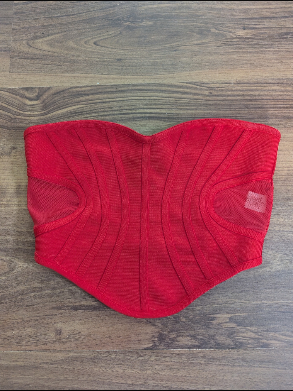 Strapless Corset Style Bustier Tic Toc Top Medium